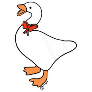 Red Ribbon Goose sticker thumbnail